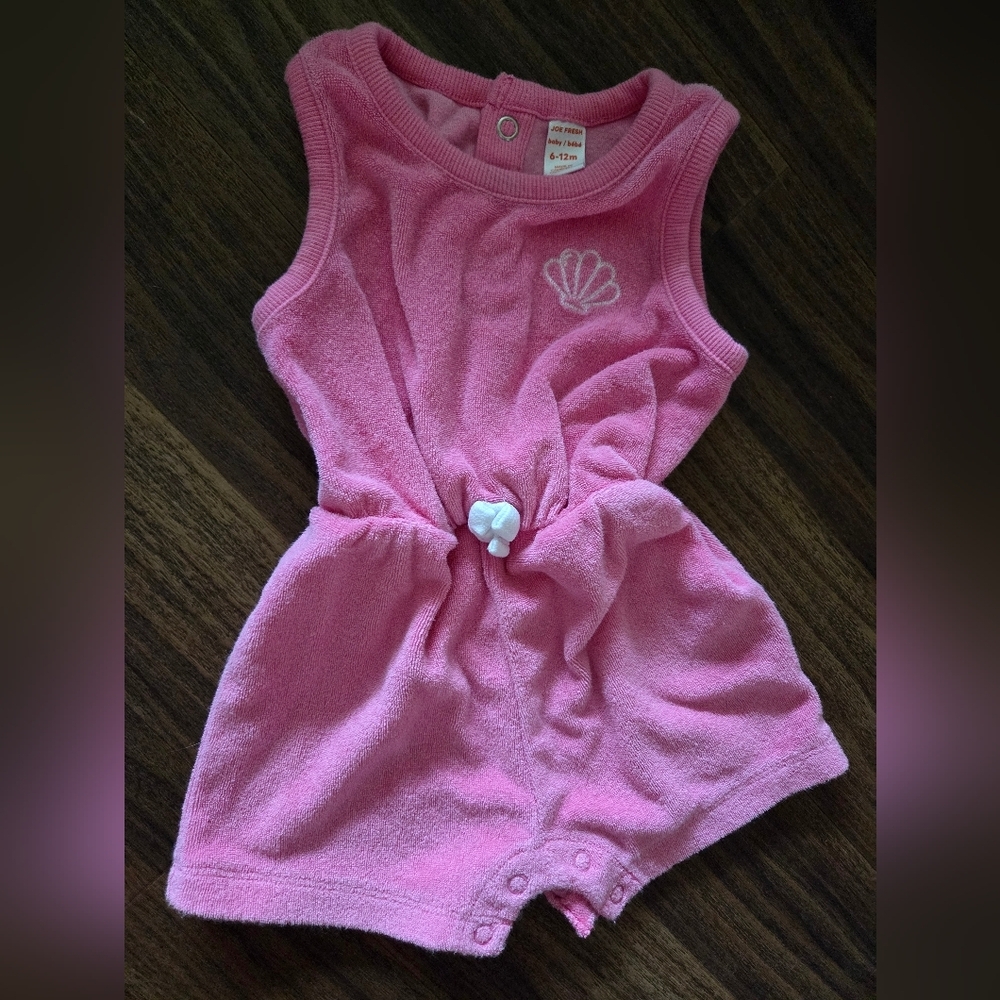 5/$20 Joe Fresh Soft Towel Material Summer Romper 6-12M